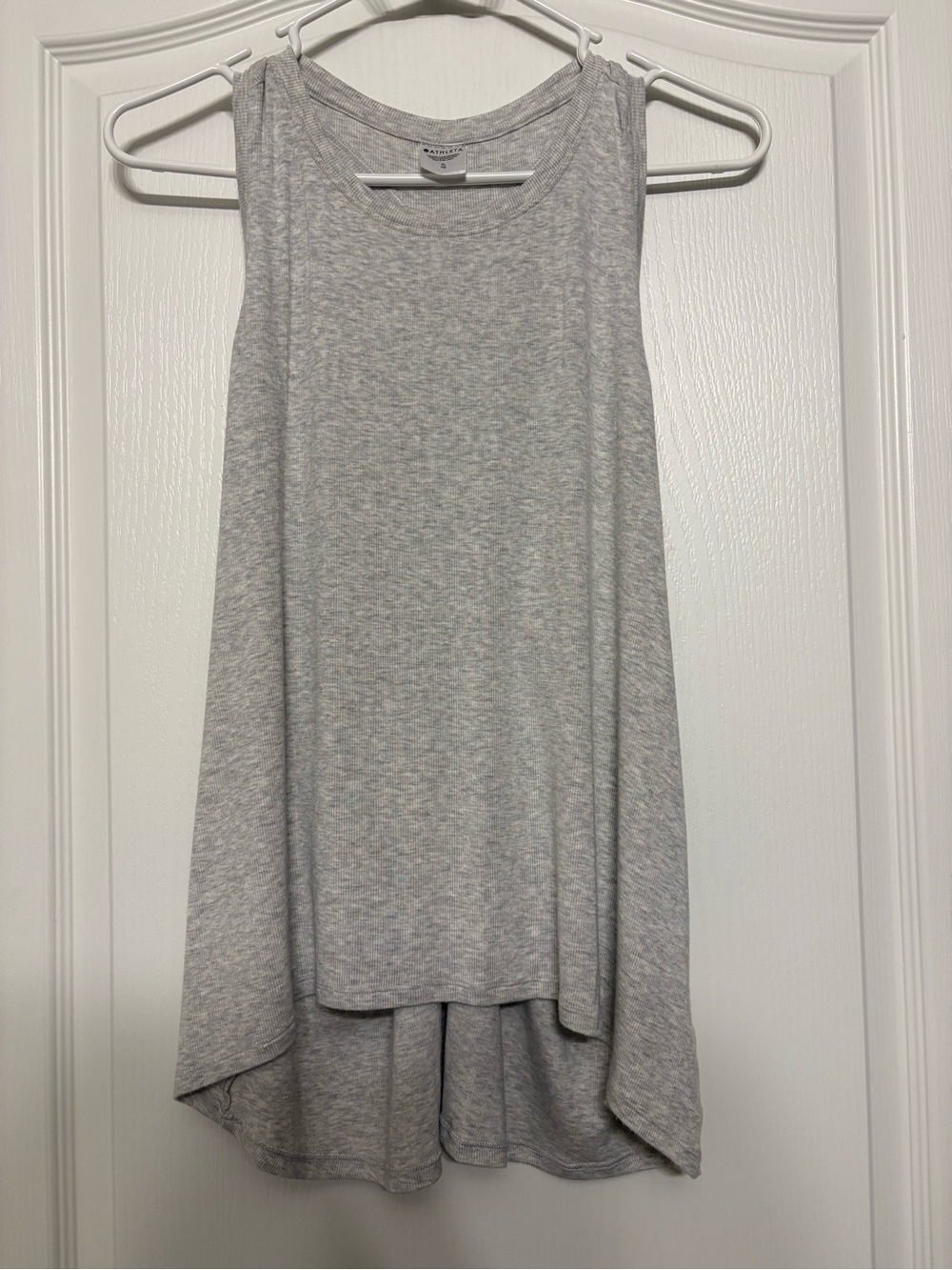 Athleta Light Heather Gray Crewneck Tank